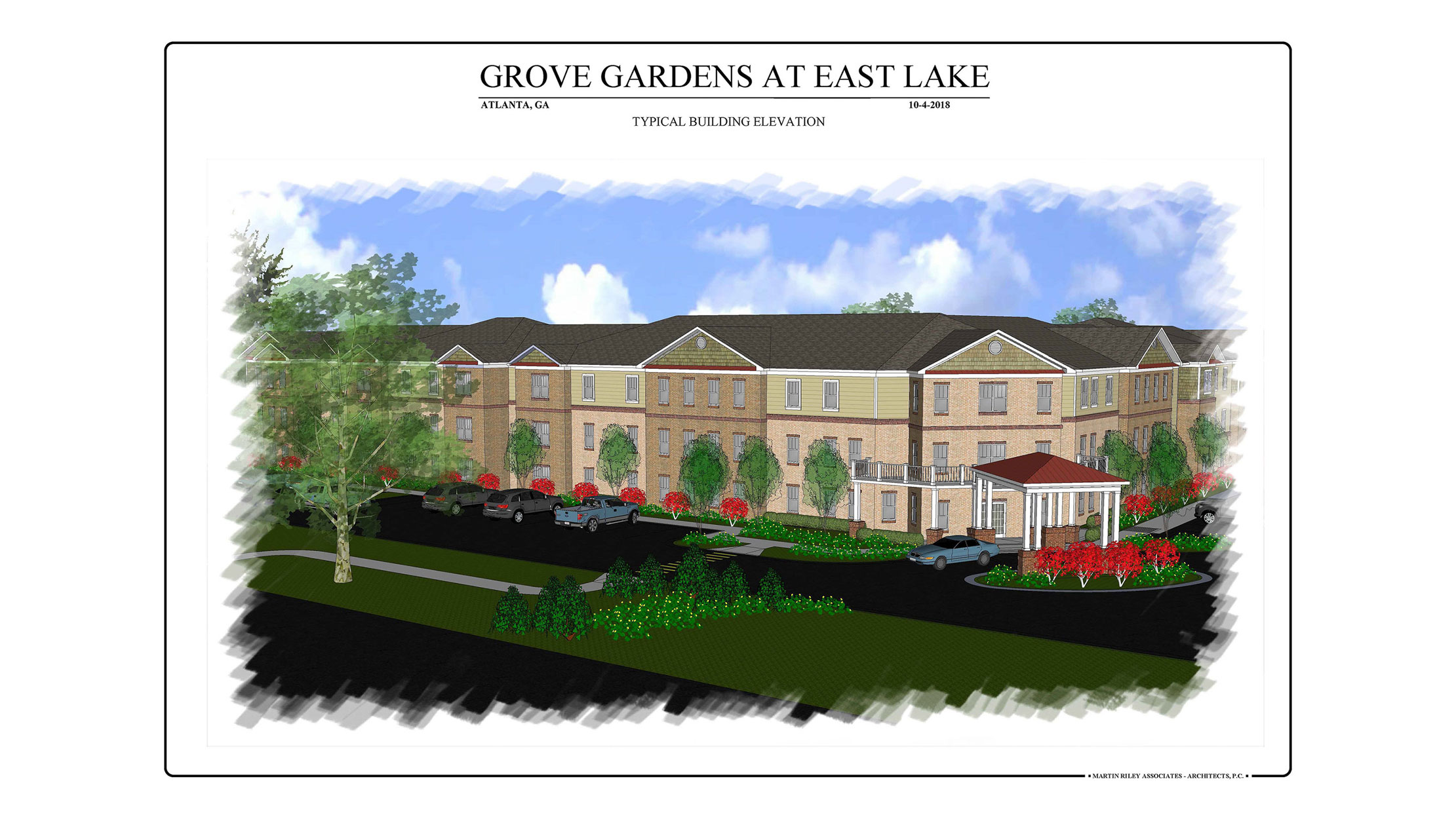 On October 19, 2018, Fairway Construction broke ground on Grove Gardens at East Lake, an affordable senior housing community to be built in Atlanta, Georgia.